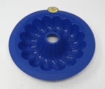 Smartware Bakeware Blue Silicone 11" Bundt Cake Pan With Stencils Collection. Fixed Price $19.99.