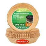 Ctizne Disposable Air Fryer Liners, 200PCS 6.5IN Round Parchment Paper .... Fixed Price $27.69.