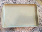 Pampered Chef Stoneware Large Bar Pan 11 X 17 Cookie Baking Sheet W/ Lip. Fixed Price $49.99.