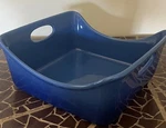 Rachael Ray Navy Ceramic Stoneware Blue Ombre 9X9 Baking Dish, Casserole, Baker. Fixed Price $23.50.