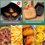 Air Fryer Paper Liners, 50 Pcs Disposable, 8" Square Baking .... Fixed Price $17.28.