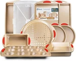 Perlli 10 Piece Baking Set - Nonsti Gold Steel Oven Bakeware With. Fixed Price $89.99.