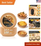 Food Grade Waterproof Air Fryer Liners 100 Non-stick Baking Pads 10.3 Inch. Fixed Price $26.99.