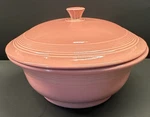 Rose Pink Homer Laughlin Round Covered Casserole Dish Lid 2QT Fiestaware. Fixed Price $26.21.