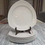 Thomas Rosenthal Group Germany Vario White Triangular Dinner Plates Set Of 6. Fixed Price $140.00.