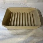 Pampered Chef 9X6.75X1.75 Ridged Baking Dish Bake Oven Wear Usa Made 5141 Fs!. Fixed Price $34.99.