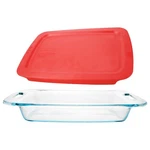 Pyrex Easy Grab 3-QUART Oblong Baking Dish, Red Lid, 9" 13". Fixed Price $42.52.