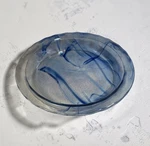 Pyrex Watercolor Collection Pie Plate Blue Lagoon Swirl Glass Dish 11 1/8. Fixed Price $19.99.