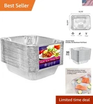 Aluminum Pans Half Size, 9X13, Extra Heavy Duty Disposable Foil For Baki.... Fixed Price $53.17.