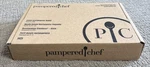 Pampered Chef Stoneware Small Gray Rectangular Baker #1421 In Box W/ Scraper. Fixed Price $59.99.