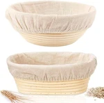 Sourdough Bread Baking Supplies, 2 Pack Banneton Proofing Basket 10 Inc.... Fixed Price $38.14.