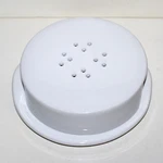 Crate And Barrel Brie Cheese Baker With Lid Serving Plate White Stoneware Dish. Fixed Price $11.99.