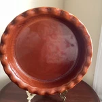 Paula Deen 9" Pie Plate-coffee Baking Dish Stoneware Scalloped. Fixed Price $28.00.