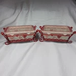 Temp-tations By Tara 2PC Old World Romance W/ Lids & Rack Mini Loaf Pans Rare. Fixed Price $45.00.