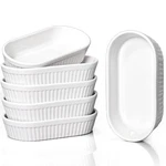 8 Oz Ramekins - Souffle Dishes Oven Safe, Oval For Baking Cr Brulee,. Fixed Price $32.82.