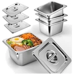 Durable Stainless Steel Steam Table Pans, 4-PACK. Fixed Price $51.19.