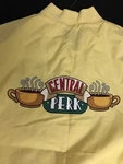 Friends Tv Show Central Perk Cafe Zipper Pocket Jacket Men Large Yellow New Rare. Fixed Price $19.99.