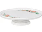 Le Creuset Cake Stand Springtime Flora Footed Appliqu ' Stoneware. Fixed Price $79.00.