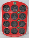 Wilton Christmas 12 Cavity Non-stick Cookie Molds Baking Pan -#2105-1070 New. Fixed Price $19.99.