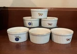 Andrea By Sadek Ramkins Fruit Oven Table Cookware #7334 Set Of 6. Fixed Price $35.00.