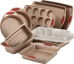 Cucina Nonstick Bakeware Set Baking Cookie Sheets Cake Muffin Bread Pan, 10 Piec. Fixed Price $182.99.