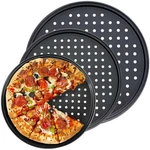 Handook Pizza Pan Set, Carbon Steel With Holes, For 12INCH, Black. Fixed Price $28.39.