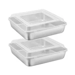 E-far Inch Square Cake With Lid, 9X9 Baking Brownie Pans Stai... Fast Ship. Fixed Price $34.39.