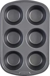 Everyday Nonstick Steel Jumbo Texas Muffin Pan, 6-CUP, Gray. Fixed Price $12.34.