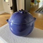 Creuset Harvest Collection Blueberry Casserole Stoneware Cocotte Rare. Fixed Price $125.00.
