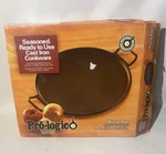 Lodge P14P Pre-seasoned Cast Iron Baking Pan With Loop Handles, 14". Fixed Price $69.99.