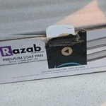 Razab Premium Glass Loaf Pan With Gray Lid, Oven Safe 920 F, Bpa Free. Fixed Price $16.99.