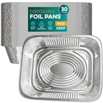 Aluminum Pans 9X13 30 Pack - Disposable For Baking, Bbq Grilling, Roas.... Fixed Price $43.72.