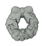 X-haibei Round Holiday Wreath Jello Puding Cake Pan Silicone 9 Inch, Random. Fixed Price $17.99.