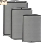 Wilton Premium Non-stick Cookie Sheet Pan Bakeware Set 3-PIECE. Fixed Price $23.56.