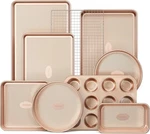 Baking Pans Set Nonstick Diamond Texture 9 Piece Bakeware Oven Cookie Sheet. Fixed Price $102.61.