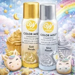Wilton Color Mist Edible Shimmer Spray 6 Cans Gold Silver Cake Decorating 1.5OZ. Fixed Price $10.99.