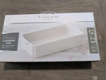 Tahari White Ceramic Casserole Dish Baking Stoneware 10.5" #21TC010WH Nib. Fixed Price $15.00.