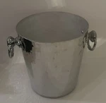 Mauviel Hammered Aluminum Wine Ice Bucket With Stainless Steel Handles. Fixed Price $124.95.