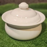 Vintage Pfaltzgraff Hearth 1.5 Qt Casserole Baking Dish W/ Lid - White Euc. Fixed Price $20.30.