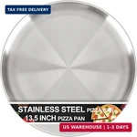 Awtbdp 13 Inch Pizza Pan For Oven, Non-stick Large Round Stainless Steel. Fixed Price $14.74.