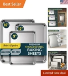 Baker Signature Stainless Steel Cookie Sheet Pan, Baking Sh.... Fixed Price $102.94.