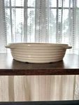 Pampered Chef Family Heritage 8" Deep Dish Baker Vanilla White Stoneware. Fixed Price $29.99.