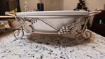 International Silver Steel Rack, With 11-INCH Round Porcelain Casserole Dish. Fixed Price $25.00.