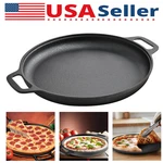 Cast Iron Pizza Frying Pancake Skillet Kitchen Cookware Baking Grill Plate. Fixed Price $22.29.