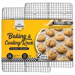 Checkered Chef Cooling Rack For Cooking And Baking - 10" X 15" Set Of 2 Stain.... Fixed Price $31.52.