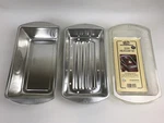 Vtg Chicago Metallic Aluminum Bread Loaf/meatloaf Pans 2 Pcs Set 9X5 Usa Nos. Fixed Price $19.75.