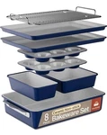 Bakken 8-PIECE Stackable Bakeware Set Ceramic Non-stick Coating, Baking.... Fixed Price $115.49.