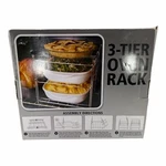 Kovot 3-TIER Oven Rack Folds Nickel-chrome Plated 13.5 11 10.5 With Box. Fixed Price $14.00.