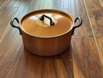 Falk Classic Copper Dutch Oven Pot Casserole W/ Lid 24CM 9.44" Mauviel Matfer. Fixed Price $399.00.