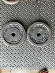 Diversified Products Corporation 10 Lbs Cast Iron Black Weight Plate Set. Fixed Price $35.00.